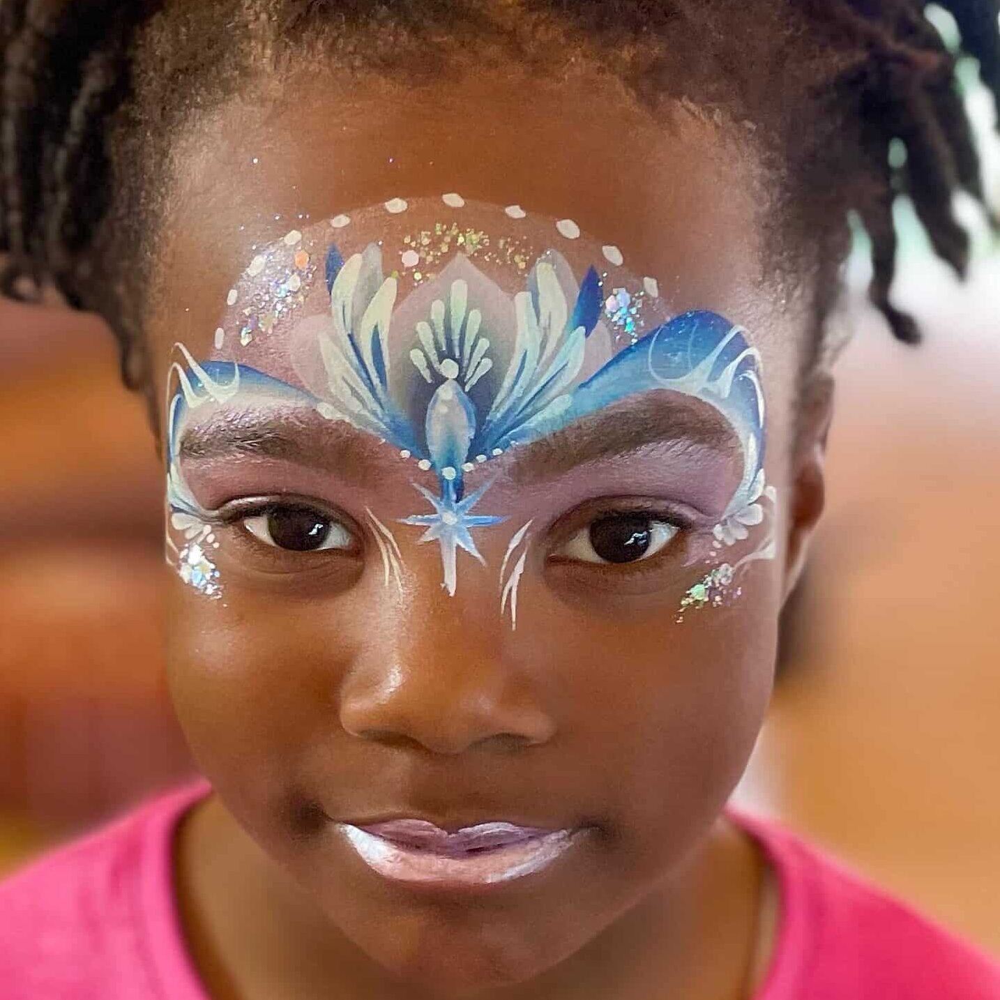 girls frozen ice queen face painting kent