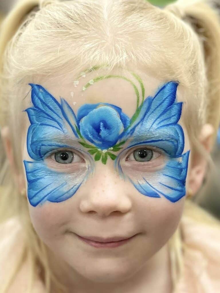 Butterfly airbrush tattoo at london corporate event