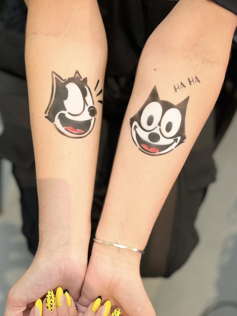 Airbursh tattoo at london influencer brand activation event